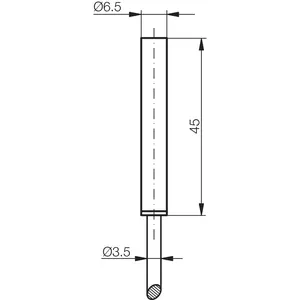 Sensor de proximidad inductivo de la serie industrial extendida INE-300 DCC6.5V2.5PSLK-E con protección IP 68 - Product Image 2