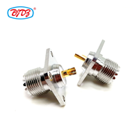 UHF SO239 femelle Jack bride 4 trous bride rf connecteur UHF femelle Type de soudure SO239 Jack bride 4 trous connecteur