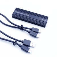 Seri Baru ShuoLe TP1102 USB 3.2 Gen 2 10Gbps M.2 SATA NVMe SSD Enclosure Aluminium dengan Garansi 12 Bulan