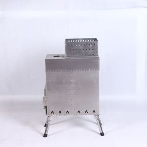 Soulfire <b>Foldable</b> Portable Camping Wood Stove Stainless Steel Outdoor <b>BBQ</b> Grill Heater Lightweight Windproof All Seasons - Product Image 2