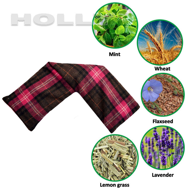 microwave wheat bag heat pack clay bead weighted neck shoulder pillow seed lavender therapy heat pad