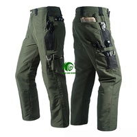 Celana Taktis Outdoor Ripstop Cepat Kering Tahan Air Bernapas Menyerap Keringat Celana Kerja Dengan Desain Multi Saku