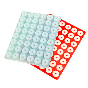 Molde de silicona Createklat Mini para donuts, 48 cavidades, para hornear, decorar pasteles, galletas y gelatinas. - Product Image 4