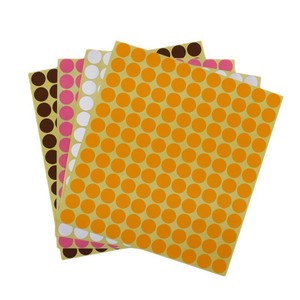 Étiquettes autocollantes rondes en tableau noir imperméables, personnalisables, effaçables, réutilisables, autocollants circulaires colorés - Product Image 1