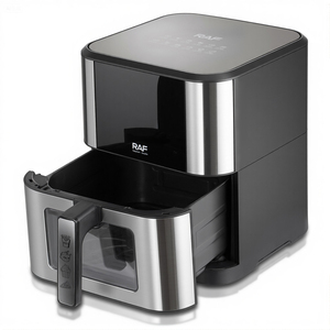Friteuse à <span class=keywords><strong>air</strong></span> numérique RAF 1500W avec capacité familiale de 6L, panneau de commande tactile, circulation d'<span class=keywords><strong>air</strong></span> à 360 degrés et réduction de l'huile de 80% - Product Image 4
