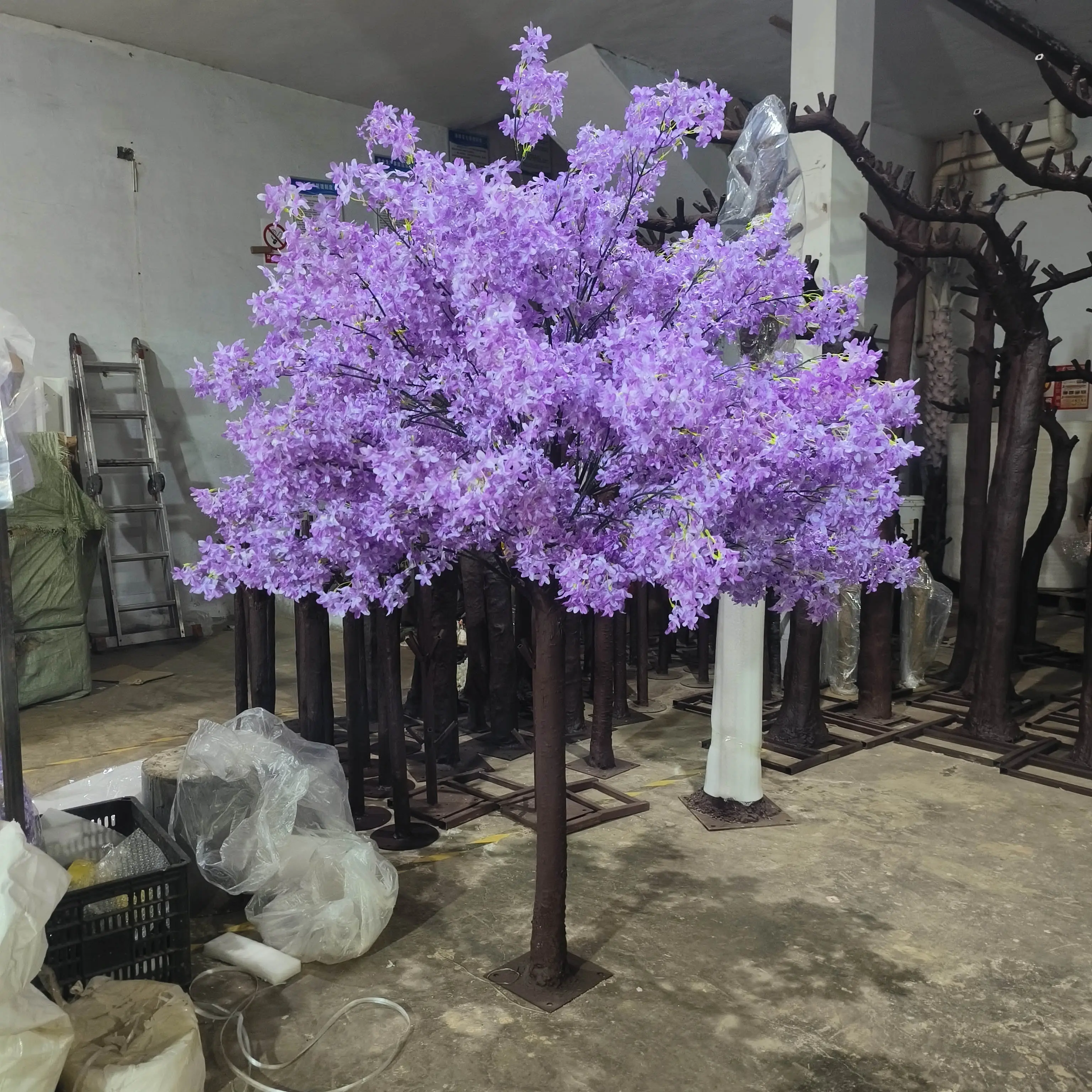 SN-D037 New Design Artificial Cherry Blossom Tree For Sale Lilac Flowers For Wedding Decoration