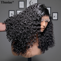 Perruque en cheveux vierges bruts bouclés birmans, alignement des cuticules, sans colle, avec dentelle frontale transparente, 100 % cheveux humains, vente en gros