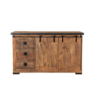 บ้านในฟาร์มที่ทันสมัยที่สุดตู้เก็บของห้องนั่งเล่นเฟอร์นิเจอร์สำนักงานพร้อมลิ้นชักเก็บขาโลหะไม้เนื้อแข็ง - Product Image 1