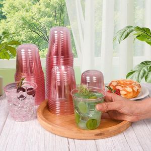 Gobelet à vin en PET coloré de 12 onces avec logo personnalisé, jetable, pour boissons froides, idéal pour les mariages d'été, les anniversaires, les fêtes en plein air et en intérieur - Product Image 4