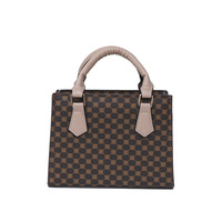 Bolso Tote de Moda para Mujer con Dos Asas y Decoración de Letras, Material PU, Cierre de Cremallera, Impermeable, para Uso Diario