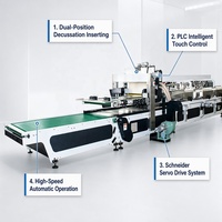 Máquina Ranuradora y Divisora de Cartón Corrugado Schneider de 600 3L, Servoaccionamiento de Alta Velocidad, Totalmente Automática