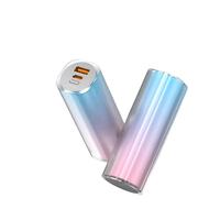 Chargeur de téléphone portable et batterie externe 5000 mAh, nouveau design dégradé fin et élégant, personnalisable OEM ODM, en forme de rouge à lèvres