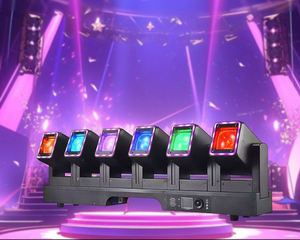 Barra de Luces Móviles LED RGBW de Alta Rotación, Foco Lineal de 6 Cabezas con Movimiento de Ángulo Amplio y Efectos de Persecución - Product Image 1