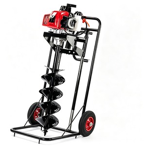 Tarière thermique à essence Rb pour la ferme, le jardin, les clôtures et les poteaux solaires, 52cc/63cc en option, plusieurs tailles de forets, ISO9001 - Product Image 1