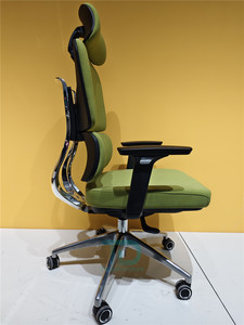 Silla giratoria de oficina Foshan con malla giratoria 360 giratoria de tela ergonómica giratoria para el hogar, la escuela, invitados ejecutivos, mujeres embarazadas - Product Image 3