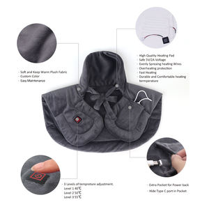 Collo spalla riscaldamento elettrico e vibrazione massaggio avvolgere sciarpa calda pad riscaldamento rapido USB riscaldamento elettrico portatile avvolgere il collo - Product Image 6