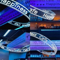 Nouveau Design Led Neon Sign Round Flex Neon Strip Letter Lighting Plafond Bar Club Game Hall Shopping Mall Decor Neon Lighting Sign