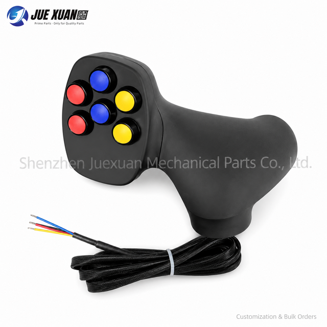 Juexuan Multi Button Hydraulic Joystick Control Handle 3-10 Button Rotary Drilling Rig Excavator Crane Forestry Machinery