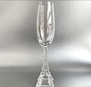 Ensemble de verres à champagne design Tour Eiffel, flûtes à vin sans plomb de 230 ml pour événements sur le thème de Paris - Product Image 3