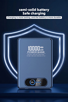 Power Bank Nirkabel Magnetik Semi-Solid Ultra-Tipis Baru 22.5W PD+15W Kapasitas 10000mAh Layar Warna TFT Portabel