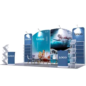 Portable Aluminium Tube Custom Size Lightweight Easy Assembly Modular Exhibition Booth For Advertising