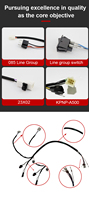 Kabel Tembaga Tanpa Isolasi PVC A60 Rakitan Harness Kanan Rating IP66 12V Panjang Sesuai Pesanan untuk Elektronik Sepeda Motor Mobil
