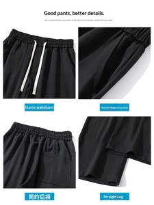 <span class=keywords><strong>กางเกง</strong></span>ขายาวผ้าไอซ์ซิลค์ทรงหลวม น้ำหนักเบา มีเชือกผูกเอว สำหรับผู้ชาย ใส่สบายๆ ในฤดูร้อน ทรงตรง แฟชั่นใหม่ เหมาะกับนักศึกษา แมทช์ได้กับทุกชุด - Product Image 5