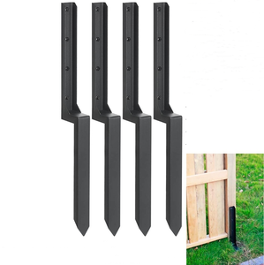 Kit de réparation de <span class=keywords><strong>poteau</strong></span> de clôture piquet d'ancrage de <span class=keywords><strong>poteau</strong></span> de clôture en acier robuste <span class=keywords><strong>pour</strong></span> <span class=keywords><strong>poteau</strong></span> de clôture en <span class=keywords><strong>bois</strong></span> - Product Image 4