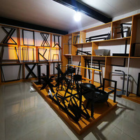 Base de Table chevalet jambes barre piédestal salle à manger Restaurant fer bureau pieds industriel café métal acier salle à manger noir Base Table