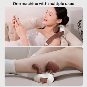 Alat Pijat Leher & Bahu Mini Logo Kustom Sentuhan Nyata Pemanas 3D Pijatan Kontrol Waktu Pereda Nyeri Tangan Relaksasi Hadiah Sempurna - Product Image 5