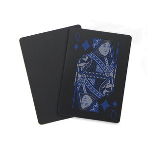 Cartes à jouer personnalisées imprimées, vente chaude, promotionnelles, jeux de cartes de poker, cartes à jouer en papier, or, noir, bleu, rouge, argent, imperméables - Product Image 5