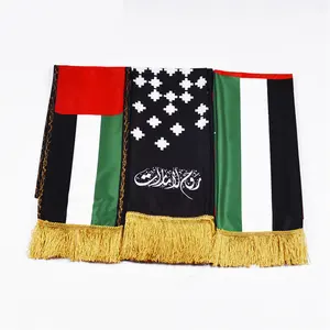 Country Flag Scarf Custom Logo Soccer Team Fans Scarf Football Scarf Pattern Free Sample