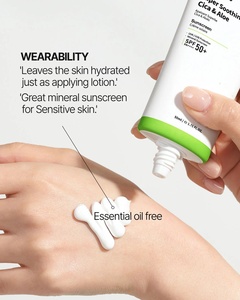Lance Private Label Centella Sunscreen SPF 50 Bloc Rayons <span class=keywords><strong>YVA</strong></span>/UVB Soins de la peau coréens Écran solaire minéral Usage quotidien - Product Image 5