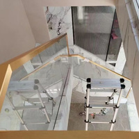 Aluminiumlegierung Treppenglas-Handlaufankerplatten U-förmige Balkongeländer Metallverkleidung Großhandel Moderner Minimalistischer Stil Bodenmontage