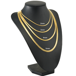 Collana a spina di pesce placcato in <span class=keywords><strong>oro</strong></span> placcato <span class=keywords><strong>oro</strong></span> 18k <span class=keywords><strong>girocollo</strong></span> in acciaio inossidabile impermeabile senza appannamento catena a spina di pesce per le donne - Product Image 6