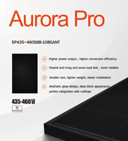 Panneau solaire bifacial SUNPLUS 580W avec une efficacité de 22,5 %, cellules 182 mm x 182 mm, construction en verre, stock CA # 1649