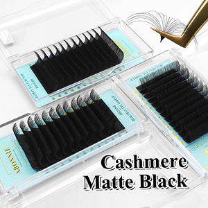 Abonnie Mink Lash Extensions Supplies Vente en gros Soie Foncé Mat Noir Lash Trays Vendor Mega Volume Cachemire Eyelash Extensions - Product Image 3
