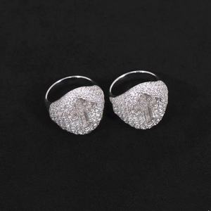 Anillo Cubano de Plata de Ley S925 Personalizado con Diseño de Cruz, Joyería de Moda con Moissanita, Anillo de Hip Hop con Diamantes VVS - Product Image 2