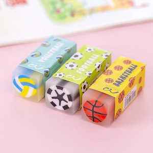 Gomme à effacer de football de haute qualité, best-seller, en PVC, en forme de fleur de cerisier, plusieurs couleurs, transparente, jouet pour enfants, cadeaux - Product Image 3