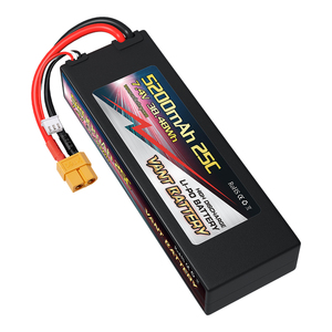 VANT 2S 5200mAh 25C 7.4V 리포 배터리, 1/8 1/10 RC 자동차 트럭용 XT60 커넥터 포함 하드 케이스 리포 - Product Image 3