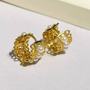 22672 Pendientes de Plata DIY con Plata S925, Cuentas de 3-4mm, Soporte Hueco para Múltiples Cuentas, Accesorios Nuevos 2023 - Product Image 4