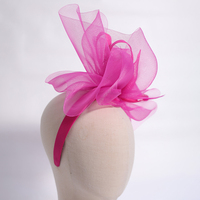 Chapeaux de mariage floraux pour femmes Chapeaux de fête en gaze pour dames d'été