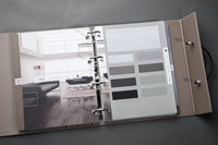 Hochwertige Maßgefertigte Professionelle A4-Aktenordner-Box Gefalteter Flyer-Binding Kunstportfolio-Katalog Ordner-Box aus Karton