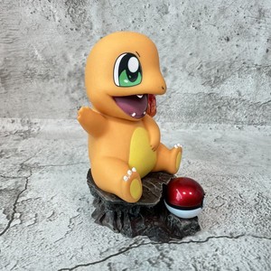 Figurine d'action Anime Charmander en PVC, modèle de collection avec base en roche, Poké Ball, décoration de bureau, cadeaux pour enfants, Japon - Product Image 4