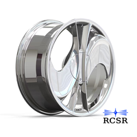 Nouvelles jantes en alliage d'aluminium chromé forgé sur mesure 5x120 5x112 5x114.3 17 18 19 20 21 22 23 24 pouces pour voitures de course