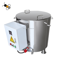 Cuve de chauffage électrique pour miel en acier inoxydable 304 de qualité alimentaire 150L, machine à cristallisation de miel et à fusion de cire