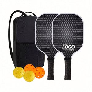 Pala de Pickleball de Fibra de Carbono Personalizada de Alto Rendimiento - Diseño de Panal con Impresión UV, Ligera y Duradera para Uso en Todas las Estaciones - Product Image 1