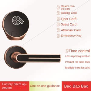 Cerradura de puerta inteligente para Hotel, aplicación WiFi Tuya, cerradura de tarjeta magnética de inducción de aleación de aluminio y Zinc para casas de familia - Product Image 4