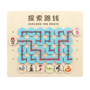 Stem toys educational logic think game mind games educational toys for multiplication finding the route game