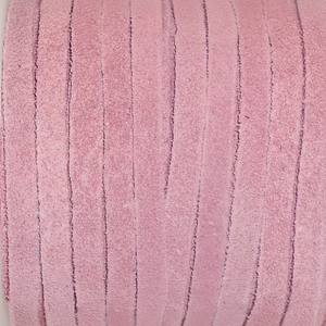 Cordon en cuir véritable rose 4mm de gros écologique Dentelle en cuir suédé pour chaussures Lacets bijoux Qualité supérieure - Product Image 1